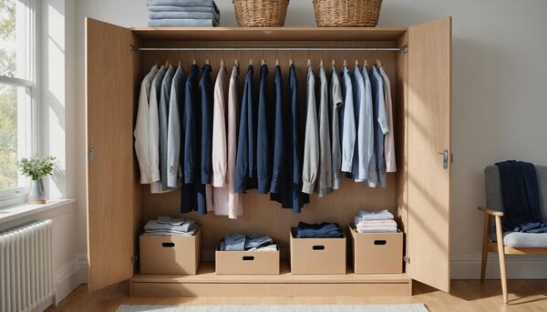 Carton penderie avec tringle : déménager ses vêtements sans les froisser