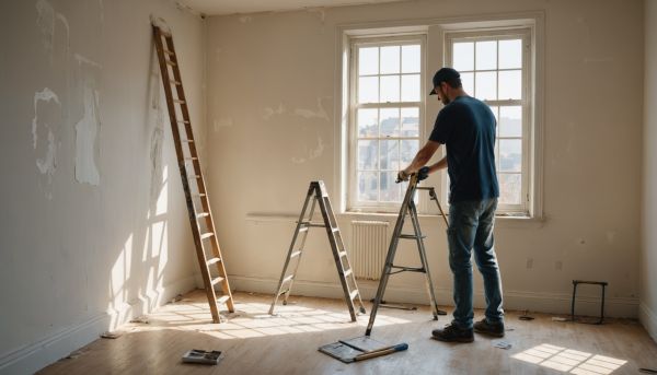 Rafraîchissement de murs et pose de peinture